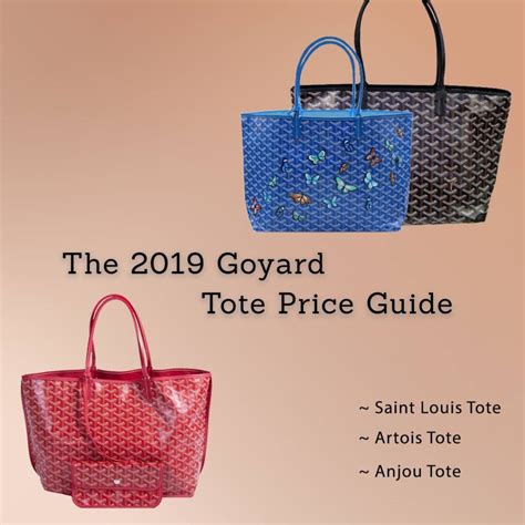 goyard tote prices|goyard artois pm price 2024.